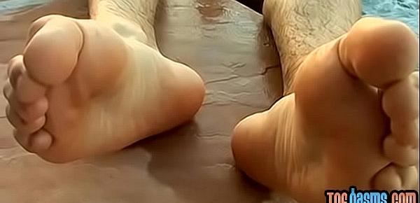  Jock Kelly Cooper jerking off and jacuzzi foot worship
